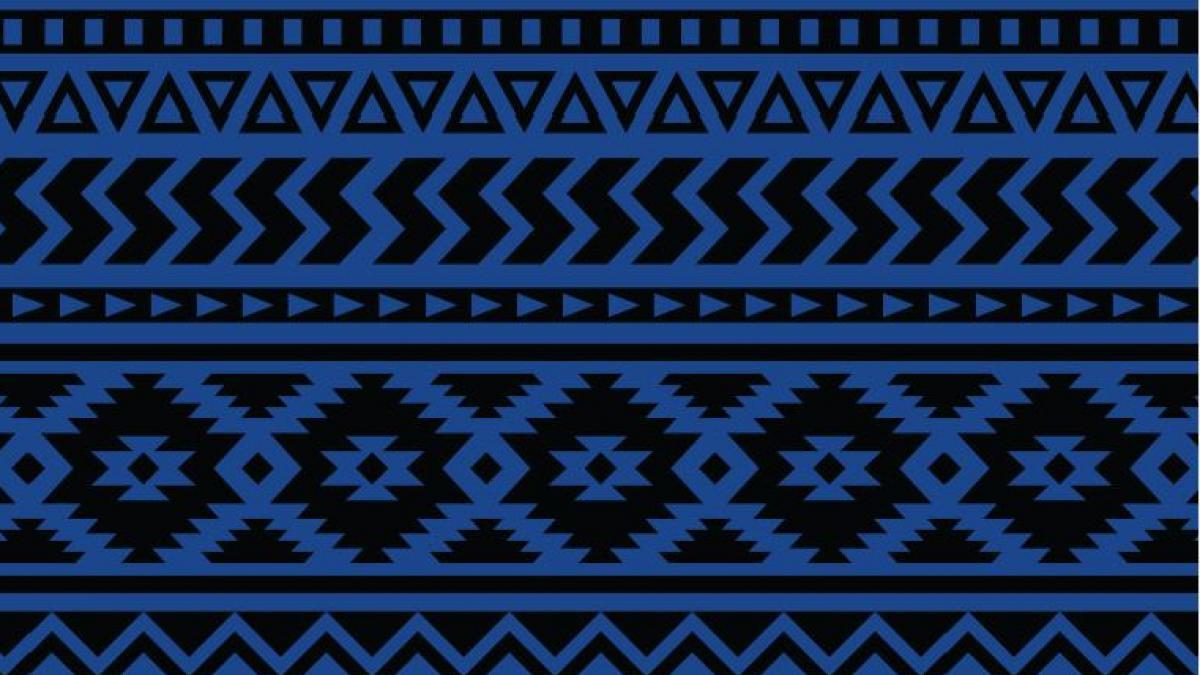 Black and blue patten.